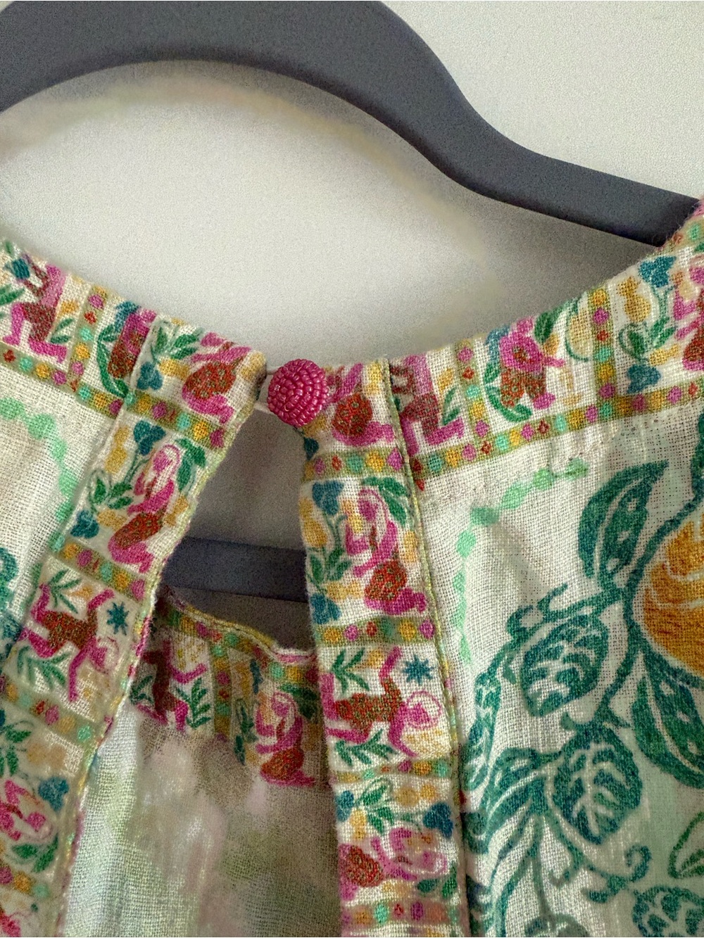 FARM Rio Girls Tropical Embroidered Top in Pink, Green, Blue, Orange, Yellow - Picture 5 of 5